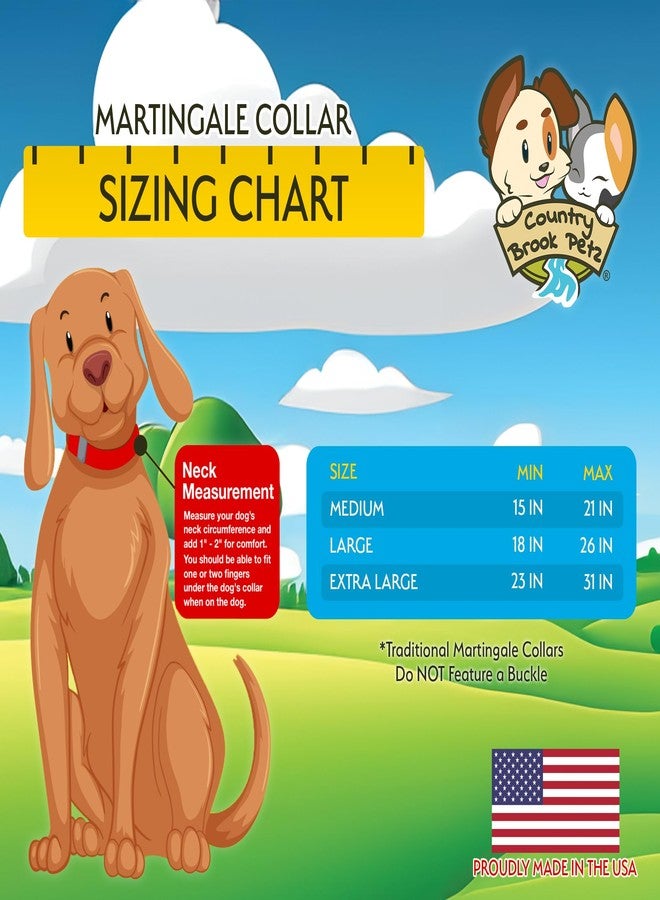 كانتري بروك ديزاين طوق مارتينجال عريض للكلاب من Country Brook Petz - HossFit Jr - مجموعة رائعة بتصاميم مميزة (حب وسلام، متوسط) - Image 2